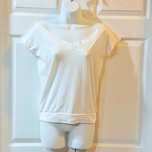 Old Navy White V Neck Top